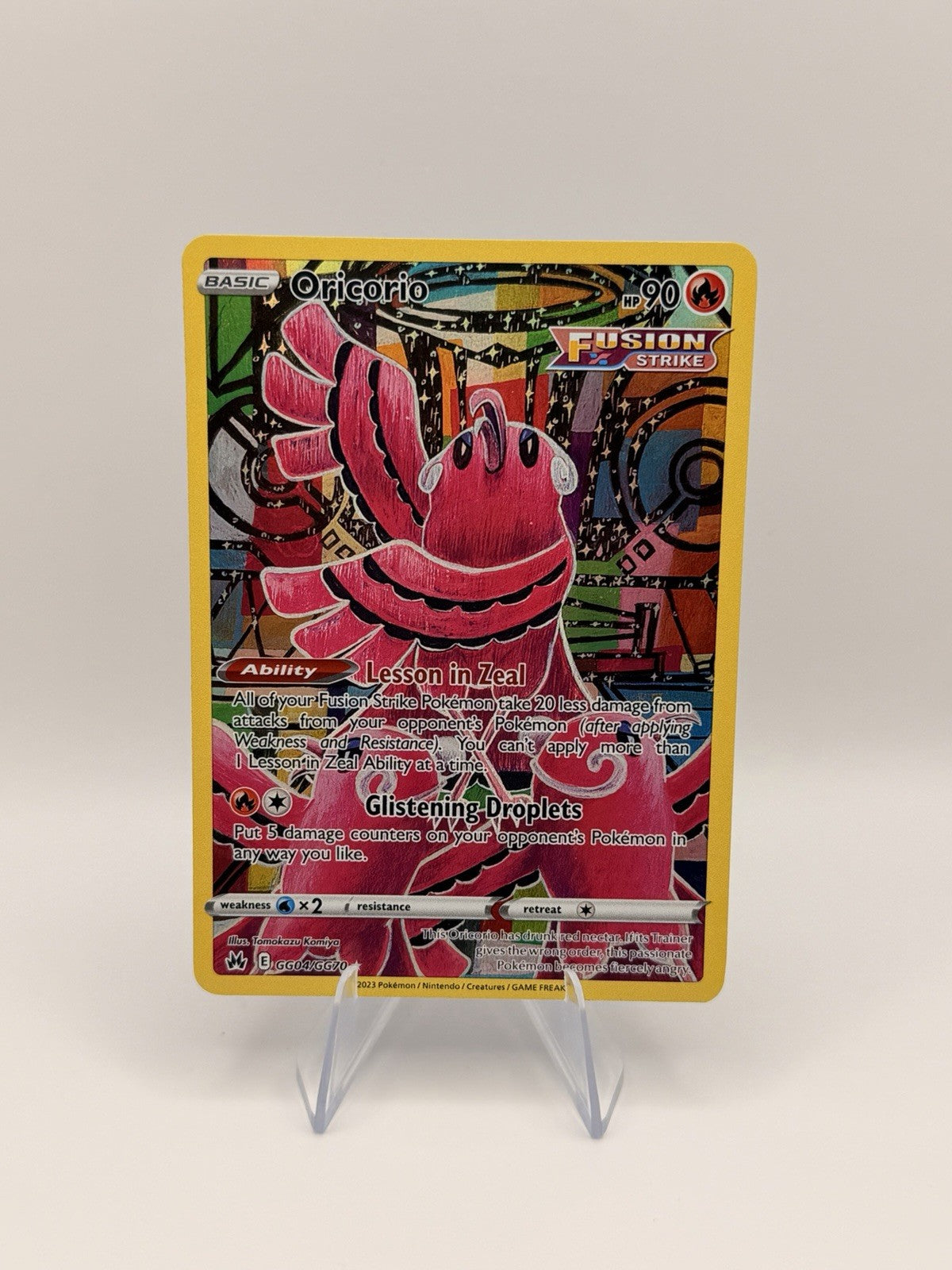 Pokémon TCG Oricorio GG04/GG70 Crown Zenith Galarian Gallery Holo Rare