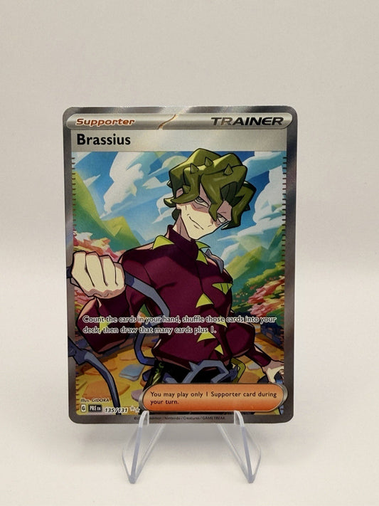 Pokemon Brassius Illustration Rare 135/131 Prismatic Evolutions IR NM