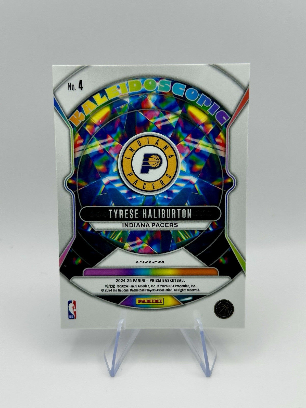2024-25 Panini Prizm Prizm Tyrese Haliburton Kaleidoscopic Prizm Pacers #4