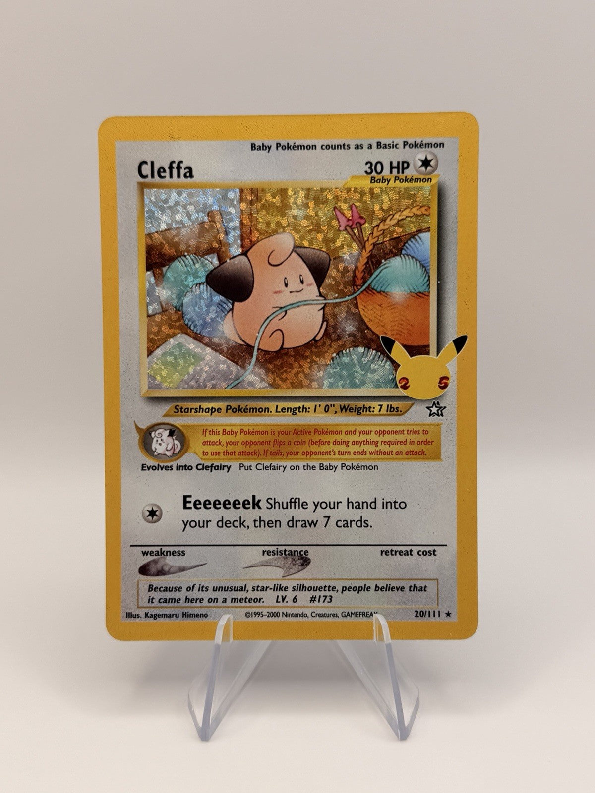 2021 Pokémon Celebrations Cleffa Holo Rare 20/111 Classic Collection