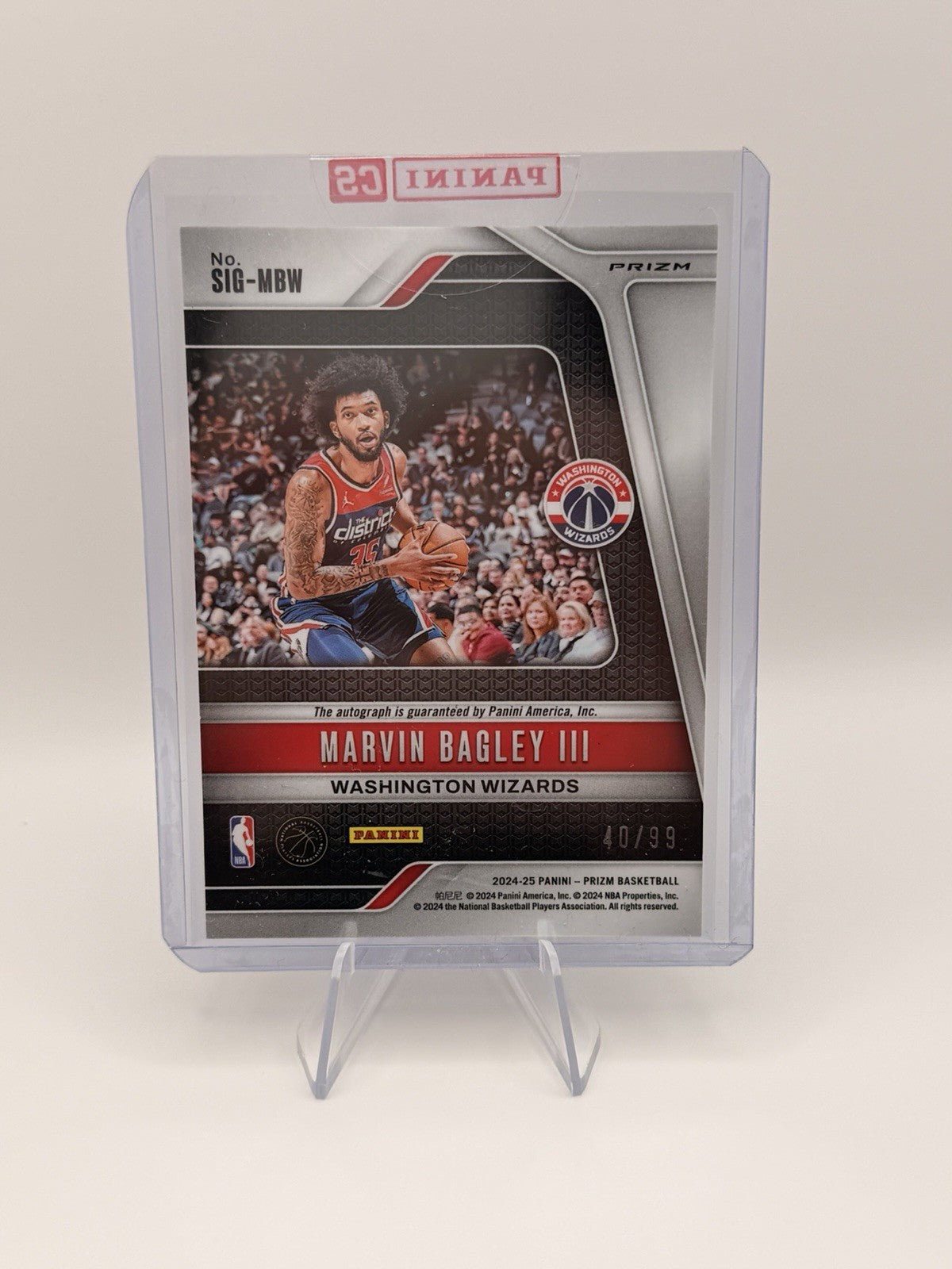 2024-25 Panini Prizm - Signatures Marvin Bagley III #SIG-MBW Red Prizm/99 (AU)