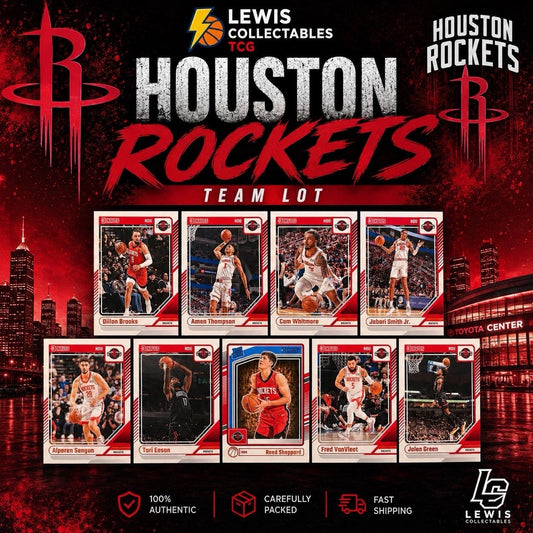 2024-25 Donruss Houston Rockets Team Lot Reed Sheppard Amen Thompson Sengun
