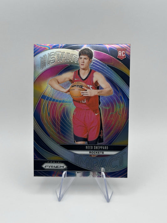 2024-25 Panini Prizm Instant Impact #24 Reed Sheppard RC Houston Rockets RC
