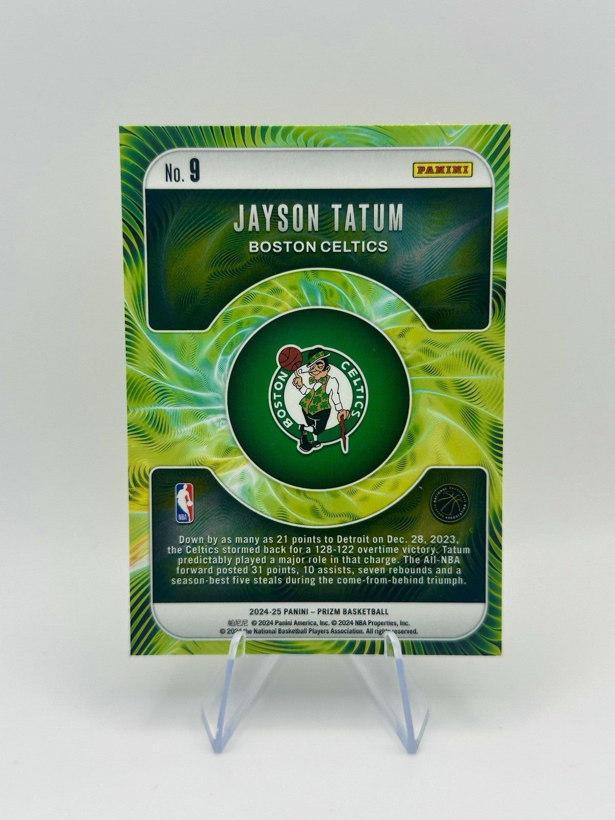 2024-25 Panini Prizm Basketball Fractal Jayson Tatum #9 CELTICS