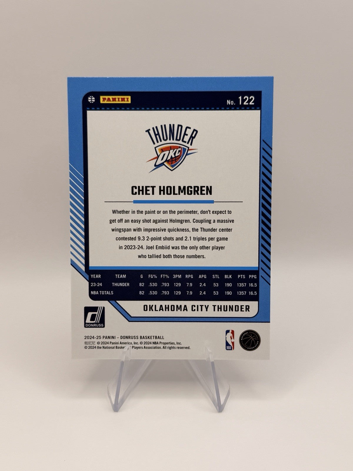 2024-25 Panini Donruss OKC Thunder Team Lot SGA Holmgren Williams Finals