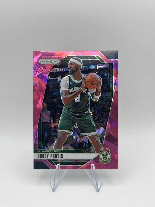 2024-25 Panini Prizm #206 Bobby Portis Pink Ice Milwaukee Bucks NBA Card