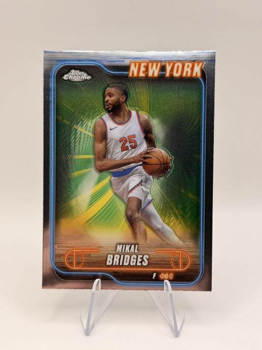 2024-25 Topps Chrome 190 Mikal Bridges New York Knicks