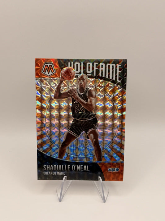 2020-21 Mosaic Holofame Shaquille O’Neal Reactive Orange Magic Insert NM