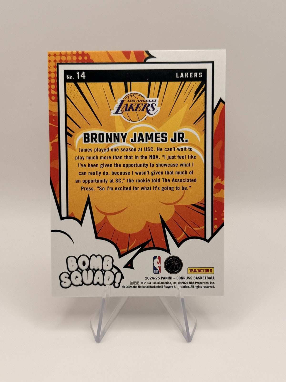 2024-25 Donruss Bomb Squad Reed Sheppard RC Bronny James Jr RC Rookie Lot