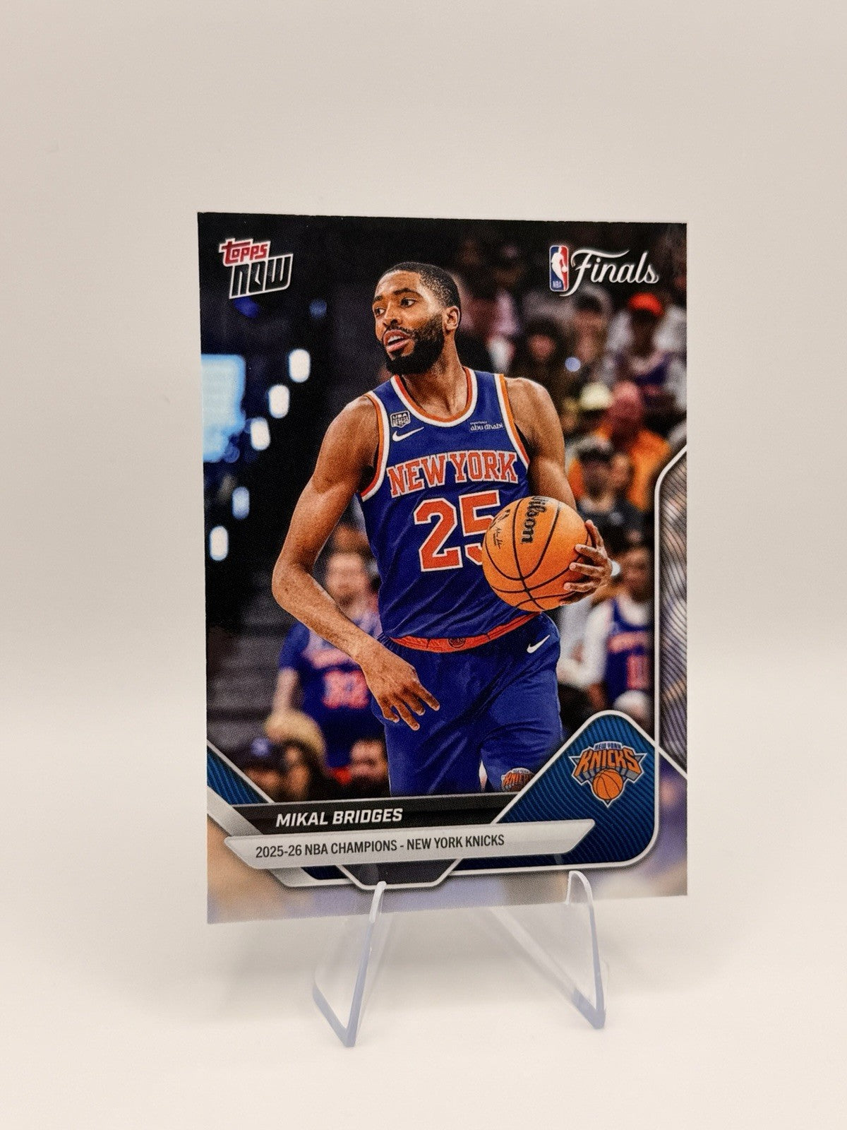 Topps NOW 2025-26 NBA Finals Champions New York Knicks 15 Card Team Set Complete
