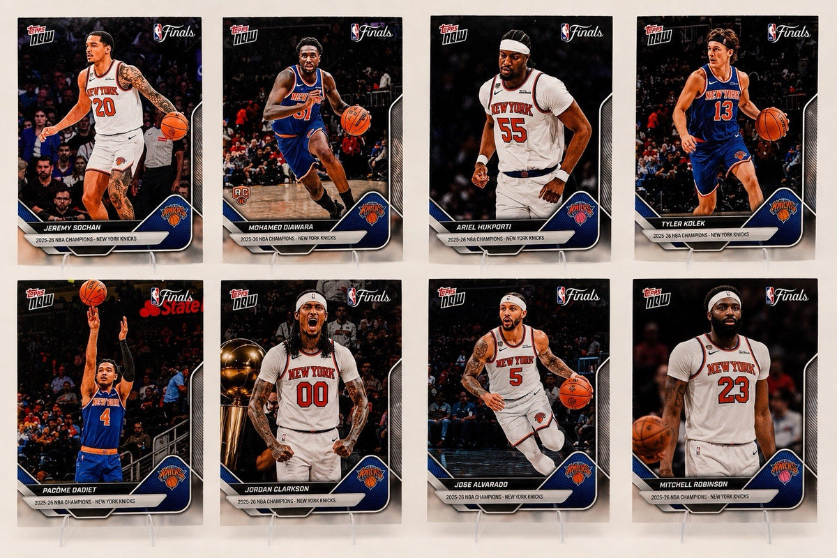 Topps NOW 2025-26 NBA Finals Champions New York Knicks 15 Card Team Set Complete