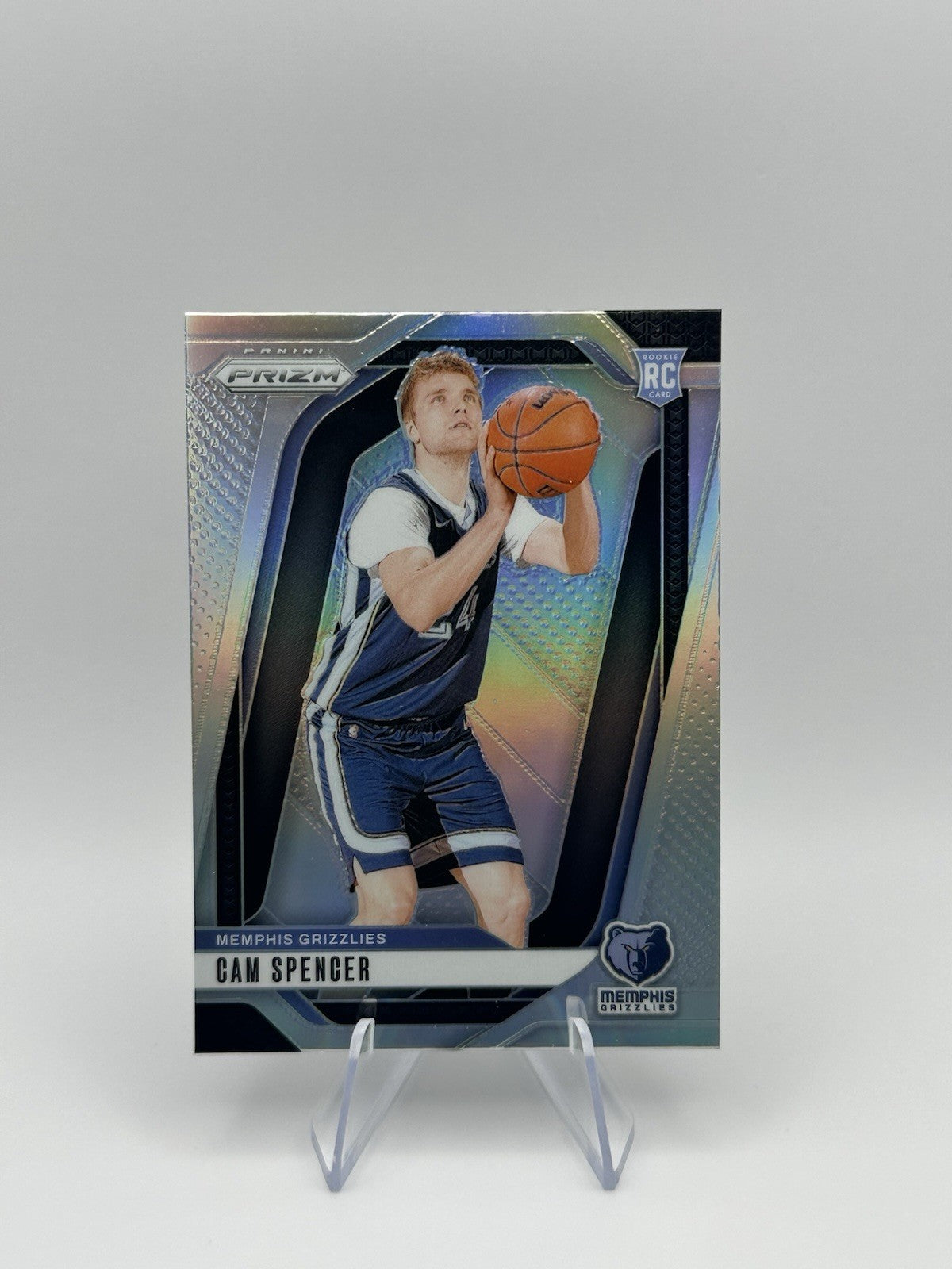 2024-25 Panini Prizm Cam Spencer RC #246 Memphis Grizzlies Silver NBA Card