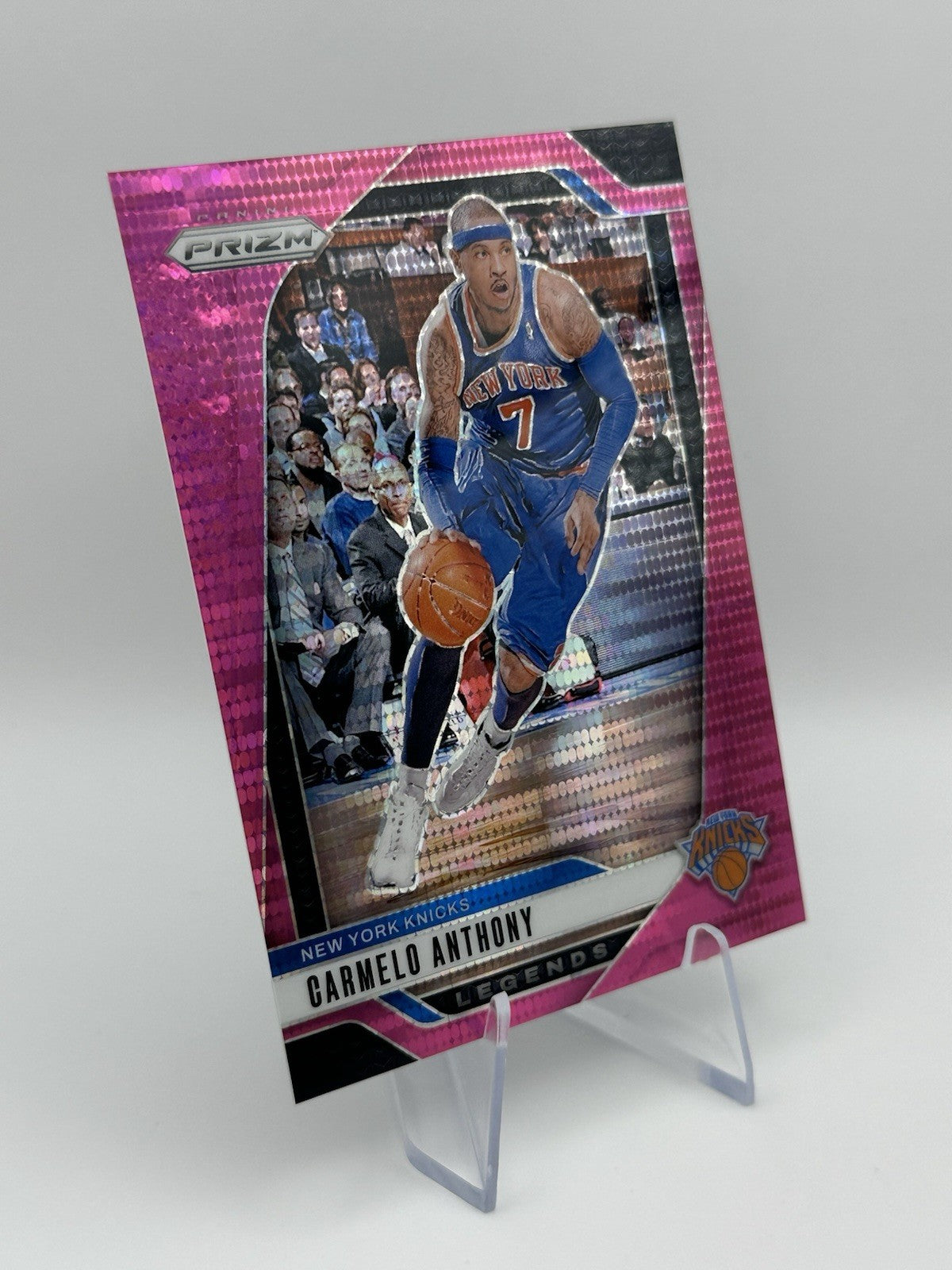 2024-25 Panini Prizm Carmelo Anthony Pink Disco 26/42 #285 New York Knicks SP