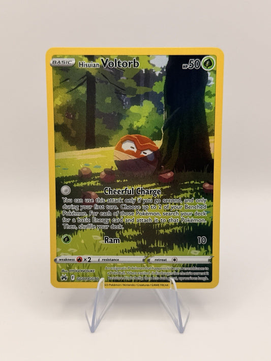 Pokémon Crown Zenith Galarian Gallery Hisuian Voltorb GG01/GG70 Holo Near Mint