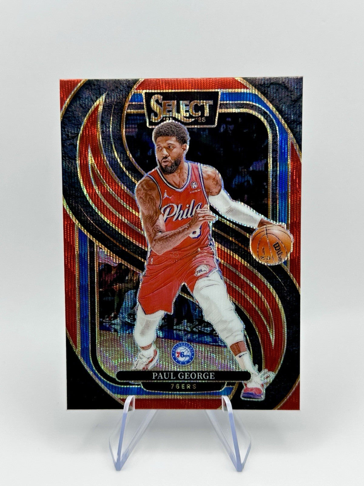 2024-25 Select Paul George Red Wave Prizm #159 Philadelphia Philadelphia 76e