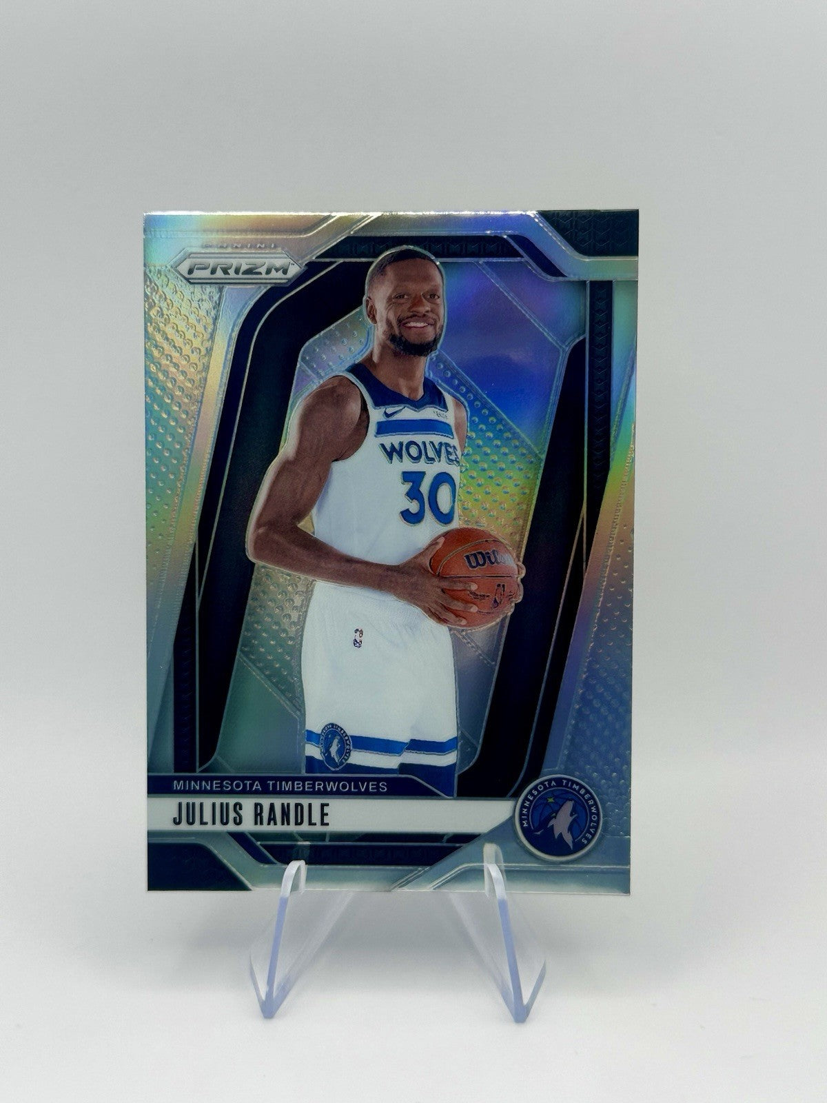 2024-25 Panini Prizm Julius Randle #57 Silver Minnesota Timberwolves NBA Card