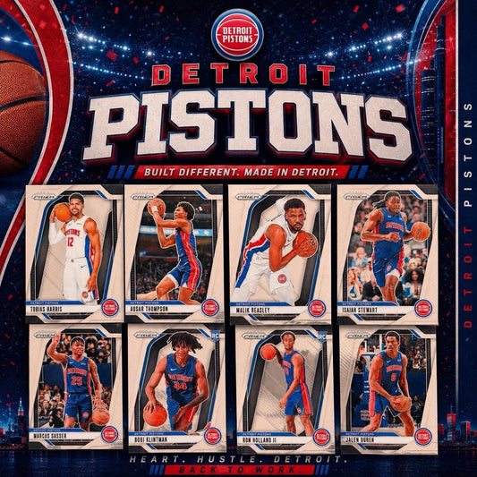 Detroit Pistons Team Lot Panini Prizm Cards Ausar Thompson Ron Holland RC Duren