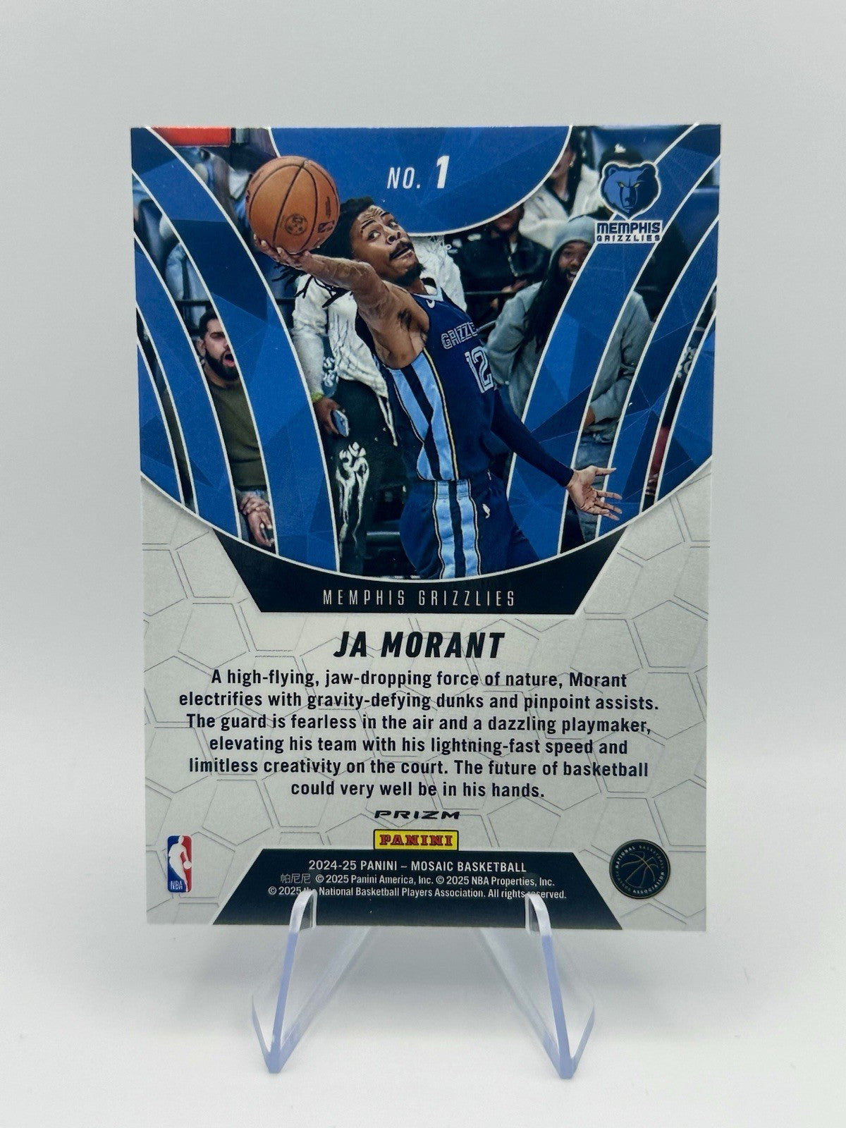 2024-25 Panini Mosaic Ja Morant Elevate Green Memphis Grizzlies NBA Card