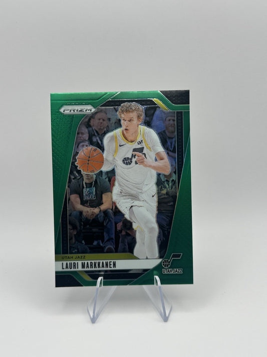 2024-25 Panini Prizm Green Prizm #186 Lauri Markkanen Utah Jazz NBA Card