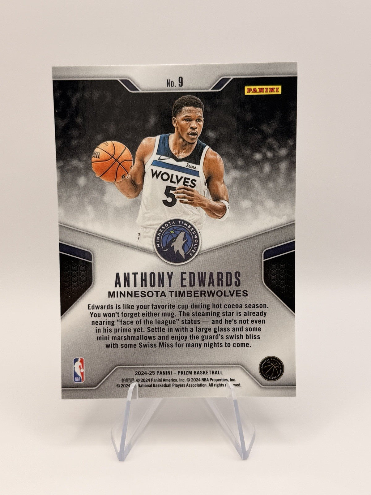 2024-25 Panini Prizm Anthony Edwards Dominance Silver Prizm Timberwolves Lot