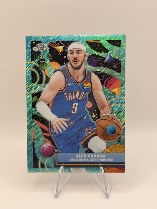 2025 Topps Chrome Alex Caruso Aqua Equinox /199 Oklahoma City Thunder #103