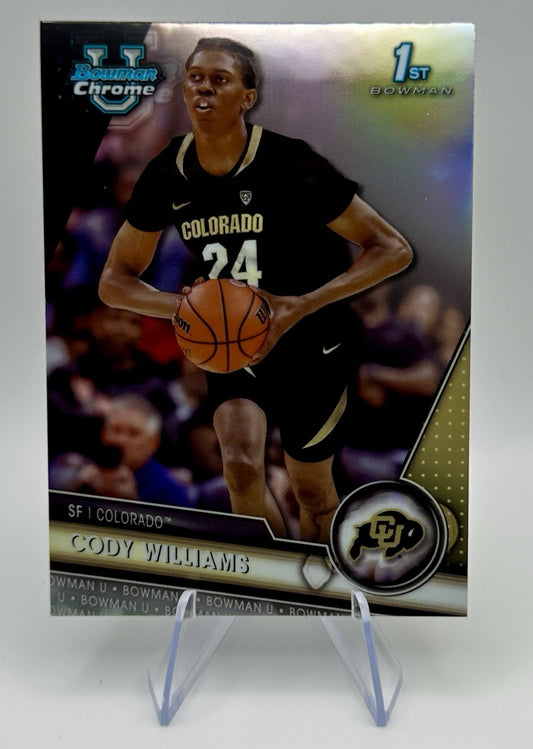 2024 Bowman Chrome U Cody Williams 1st Bowman Colorado Buffaloes RC Prospect