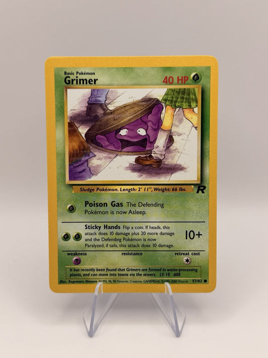 Pokémon Team Rocket Grimer 57/82 Unlimited WOTC Vintage