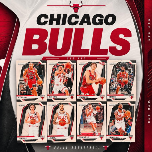Chicago Bulls Team Lot Panini Prizm Cards Josh Giddey Coby White Rookie +