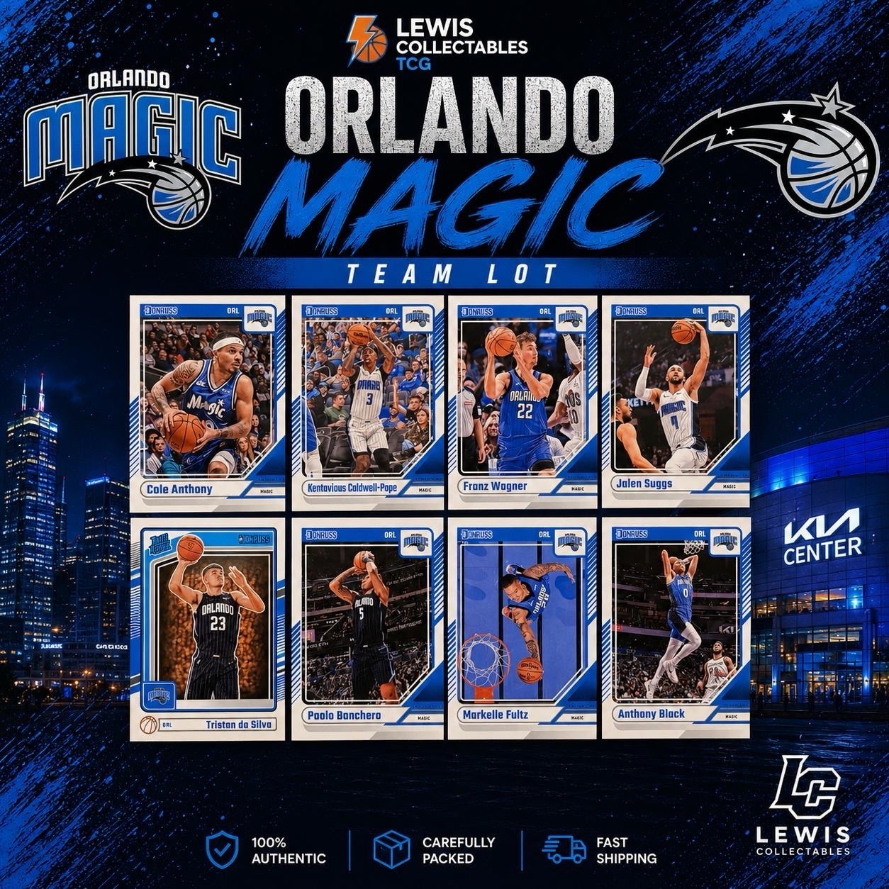 2024-25 Donruss Orlando Magic Team Lot Banchero Wagner Cards NBA Card