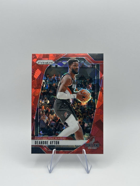 2024-25 Panini Prizm #5 Deandre Ayton Red Ice Portland Trailblazers NBA Card