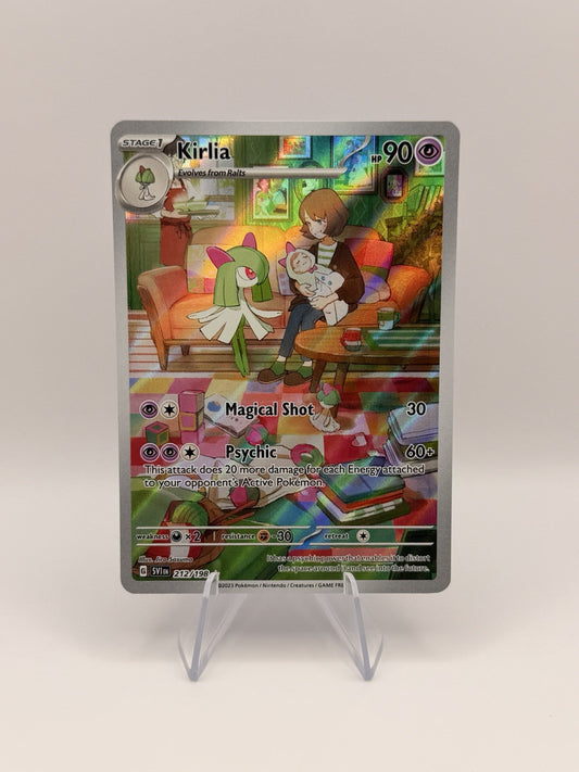 Kirlia 212/198 Illustration Rare IR Scarlet & Violet Pokemon Card NM