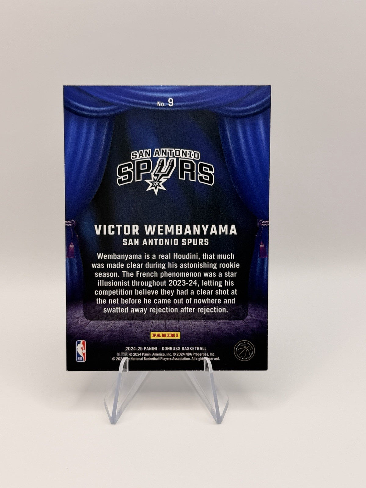 2024-25 Panini Donruss Victor Wembanyama #9 Magicians Basketball