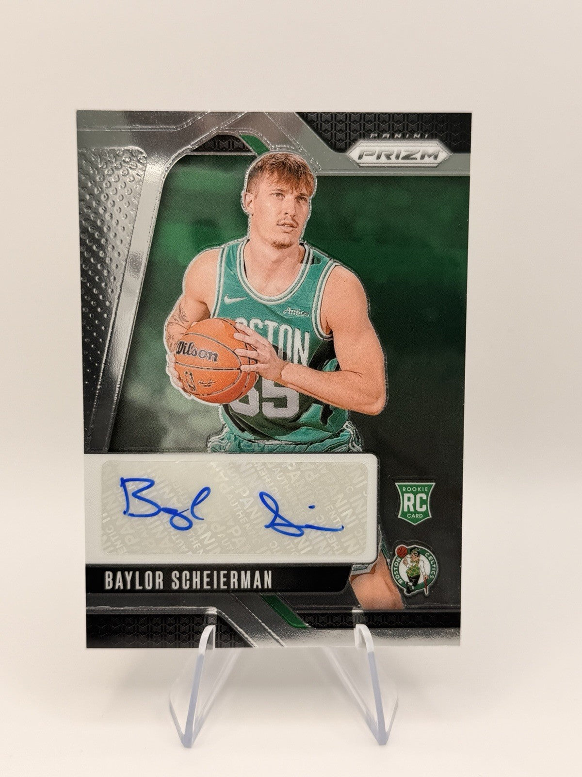 2024-25 Panini Prizm Prizm Baylor Scheierman Rookie RC Auto 🔥 Boston Celtics