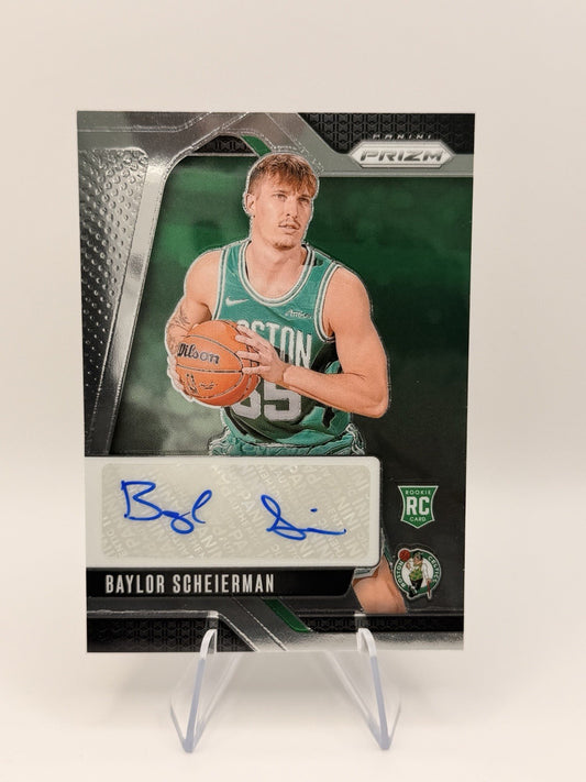 2024-25 Panini Prizm Prizm Baylor Scheierman Rookie RC Auto 🔥 Boston Celtics