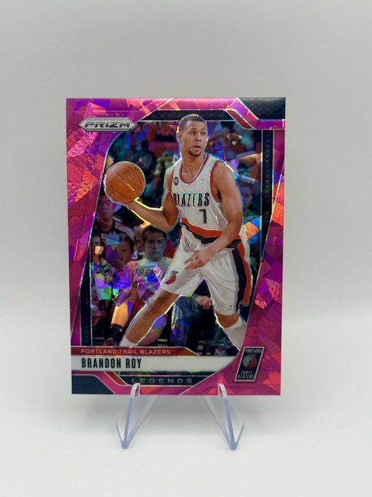 2024-25 Panini Prizm Basketball Brandon Roy #271 Pink Cracked Ice Portland T