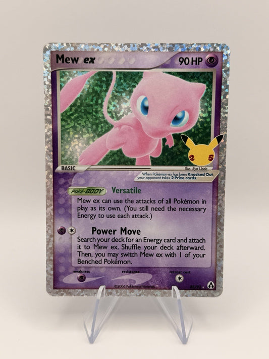 Mew ex 88/92 Celebrations Classic Collection Pokemon Card 25th Anniversary