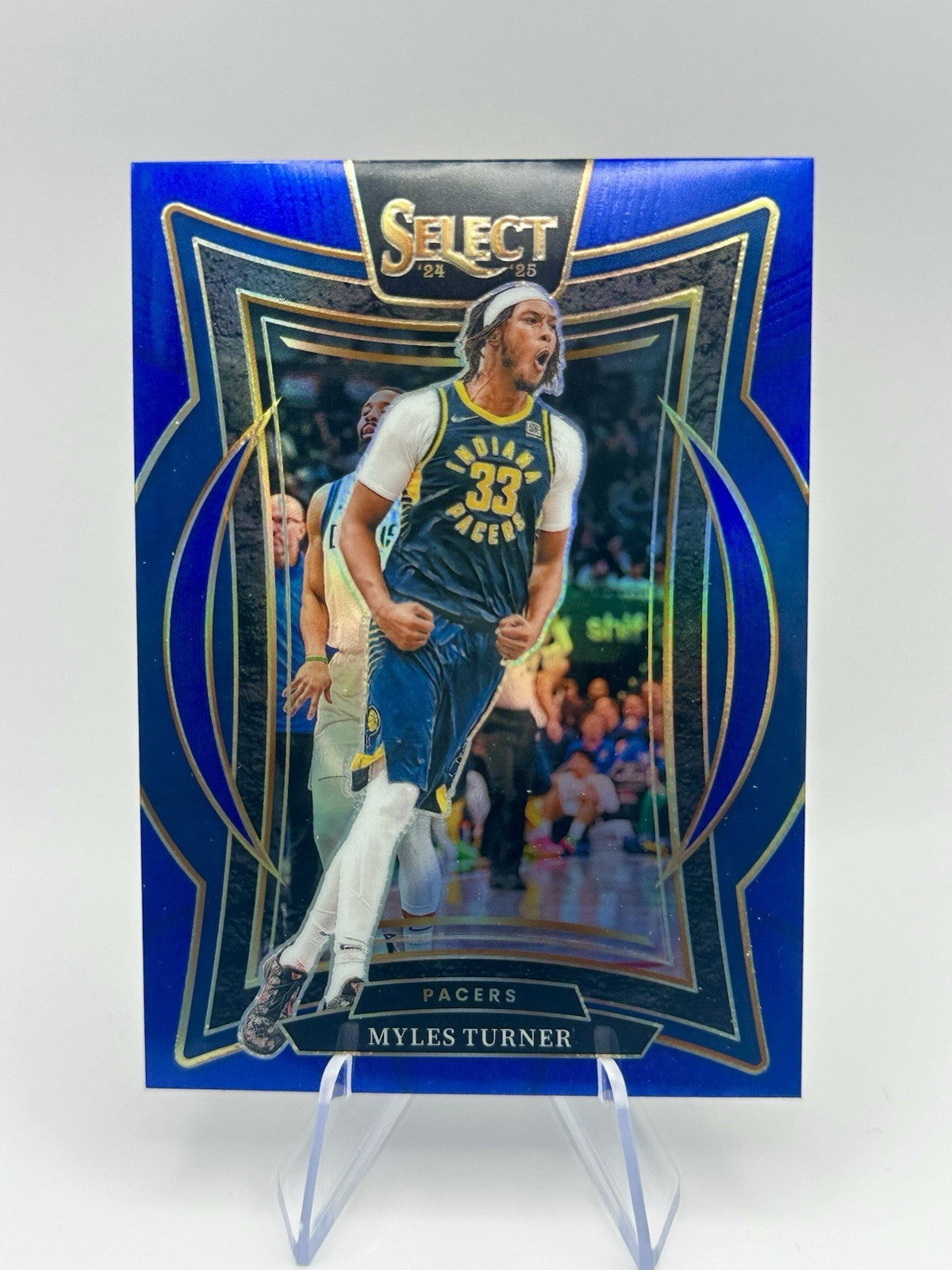 2024-25 Sele Myles Turner Blue Prizm SSP Concourse Indiana Pacers #4 NBA Card
