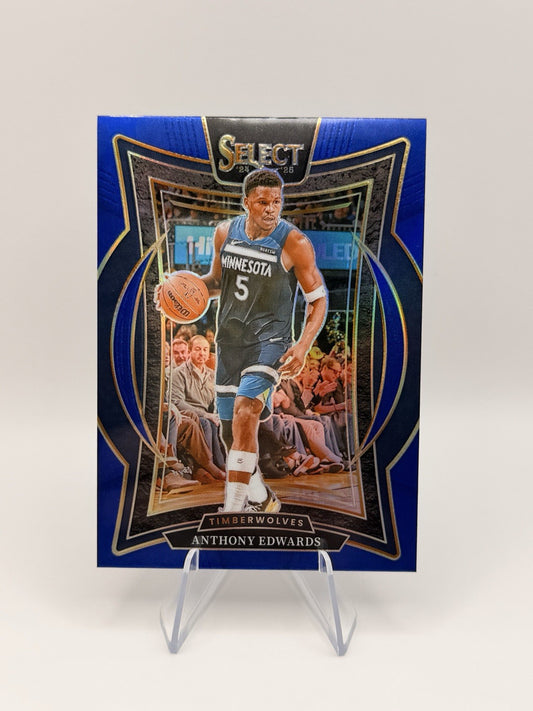 2024-25 Panini Select Anthony Edwards Blue Prizm Concourse #23 Timberwolves NM