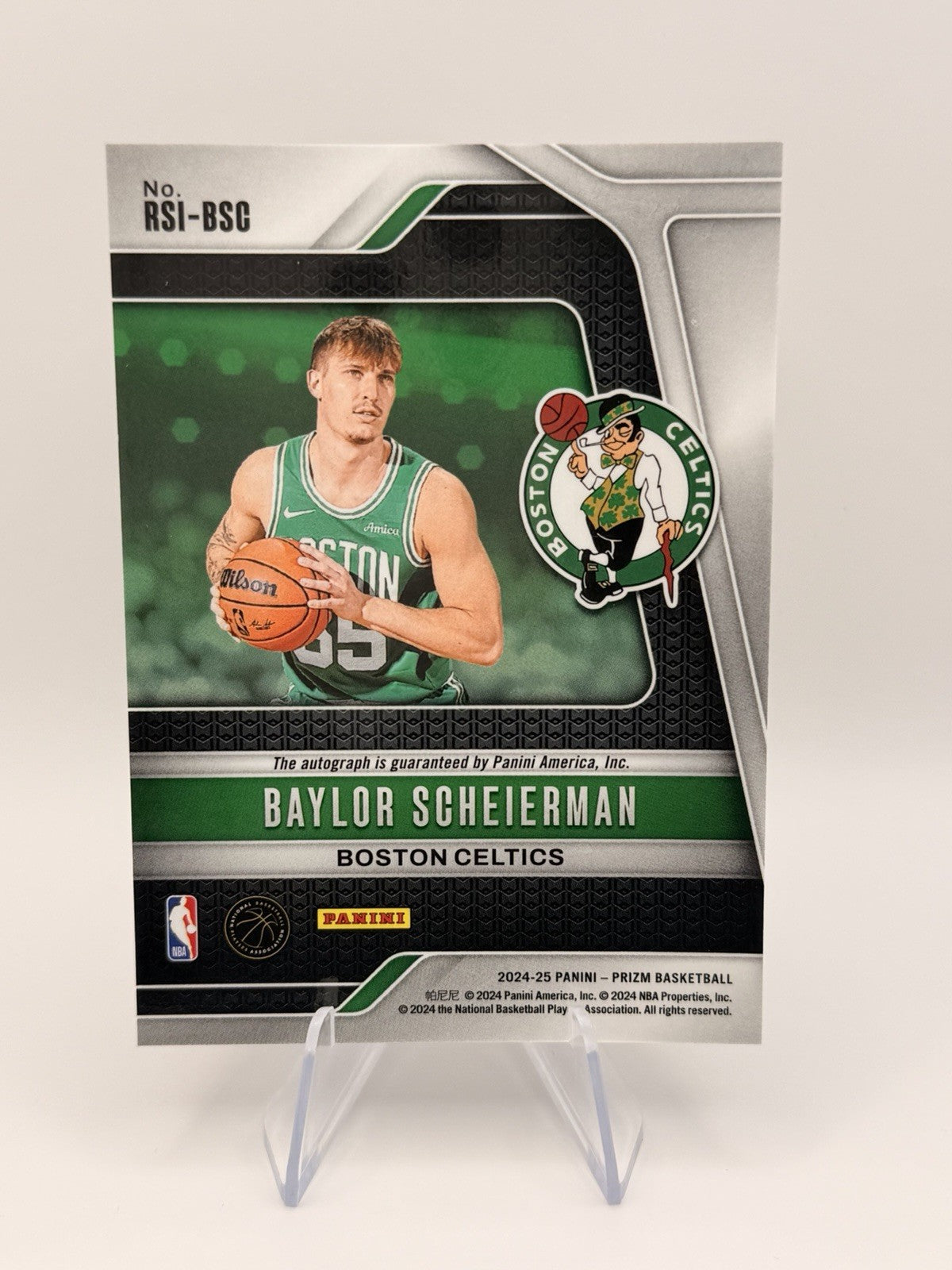 2024-25 Panini Prizm Prizm Baylor Scheierman Rookie RC Auto 🔥 Boston Celtics