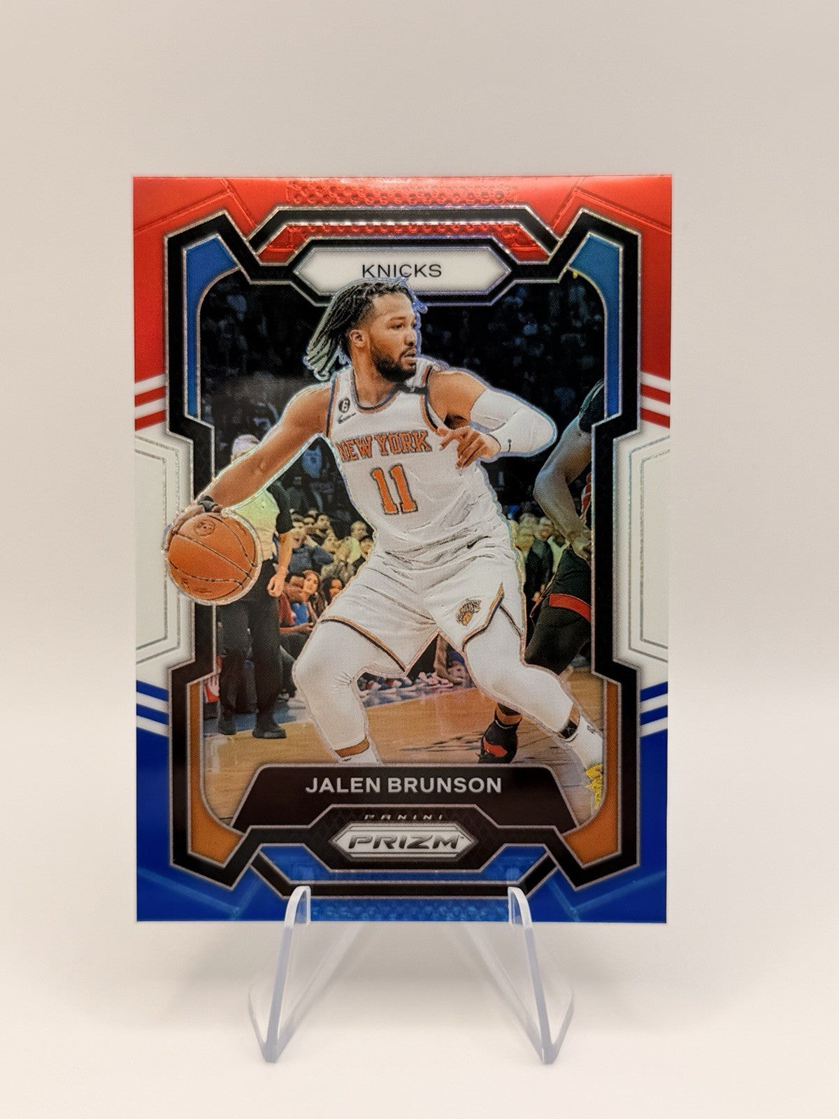 2023-24 Panini Prizm Red, White And Blue Prizms Jalen Brunson New York Knicks #9