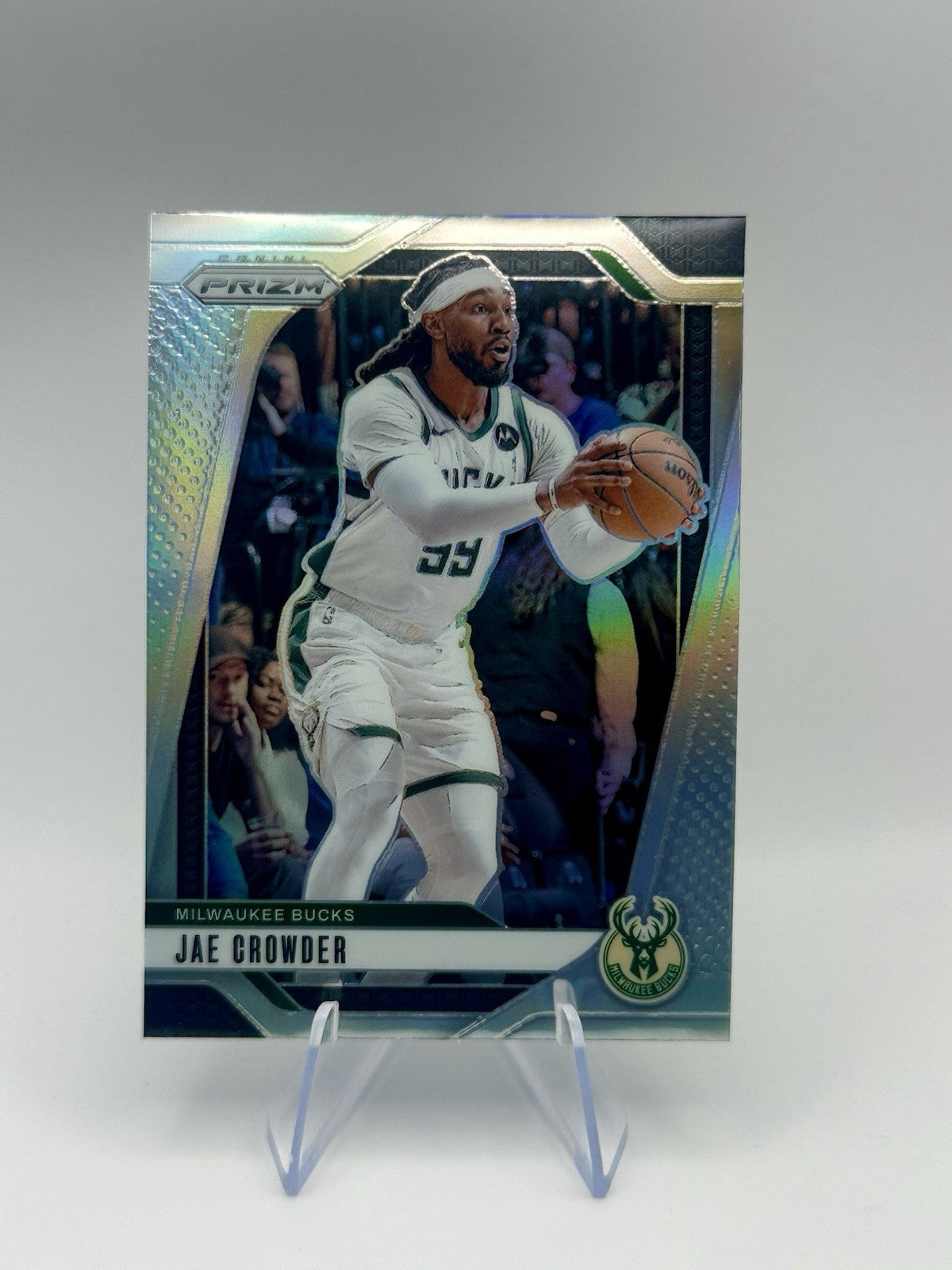 2024-25 Panini Prizm Silver Prizm #35 Jae Crowder Milwaukee Bucks NBA Card