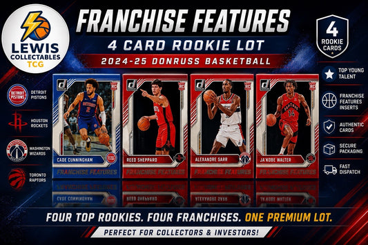 2024-25 Donruss Franchise Features RC Lot Cade Cunningham Reed Sheppard Sarr