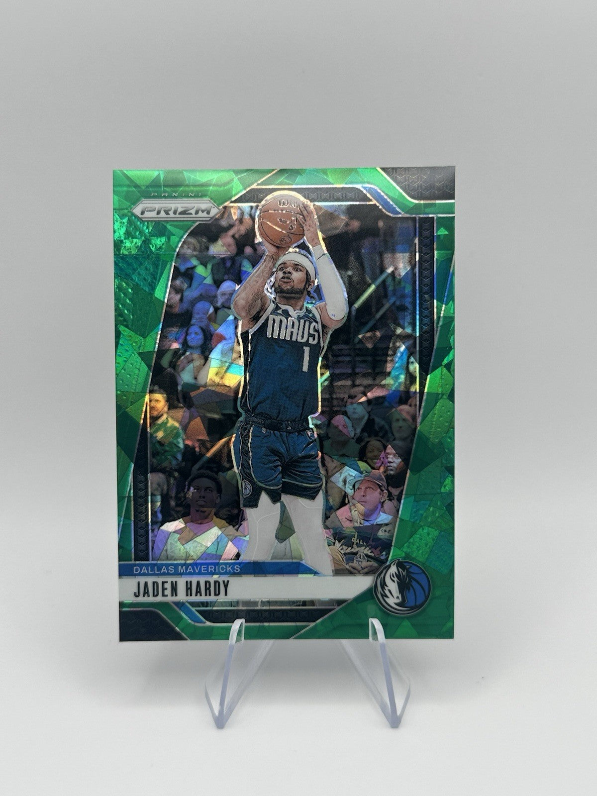 2024-25 Panini Prizm Green Ice Prizm #128 Jaden Hardy Dallas Mavericks NBA Card