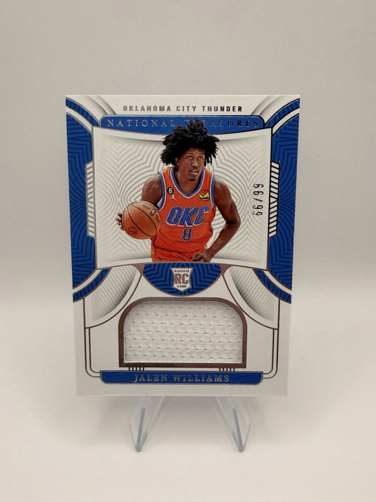 2022-23 Panini National Treasures Jalen Williams RMR-JAL Blue Patch /99