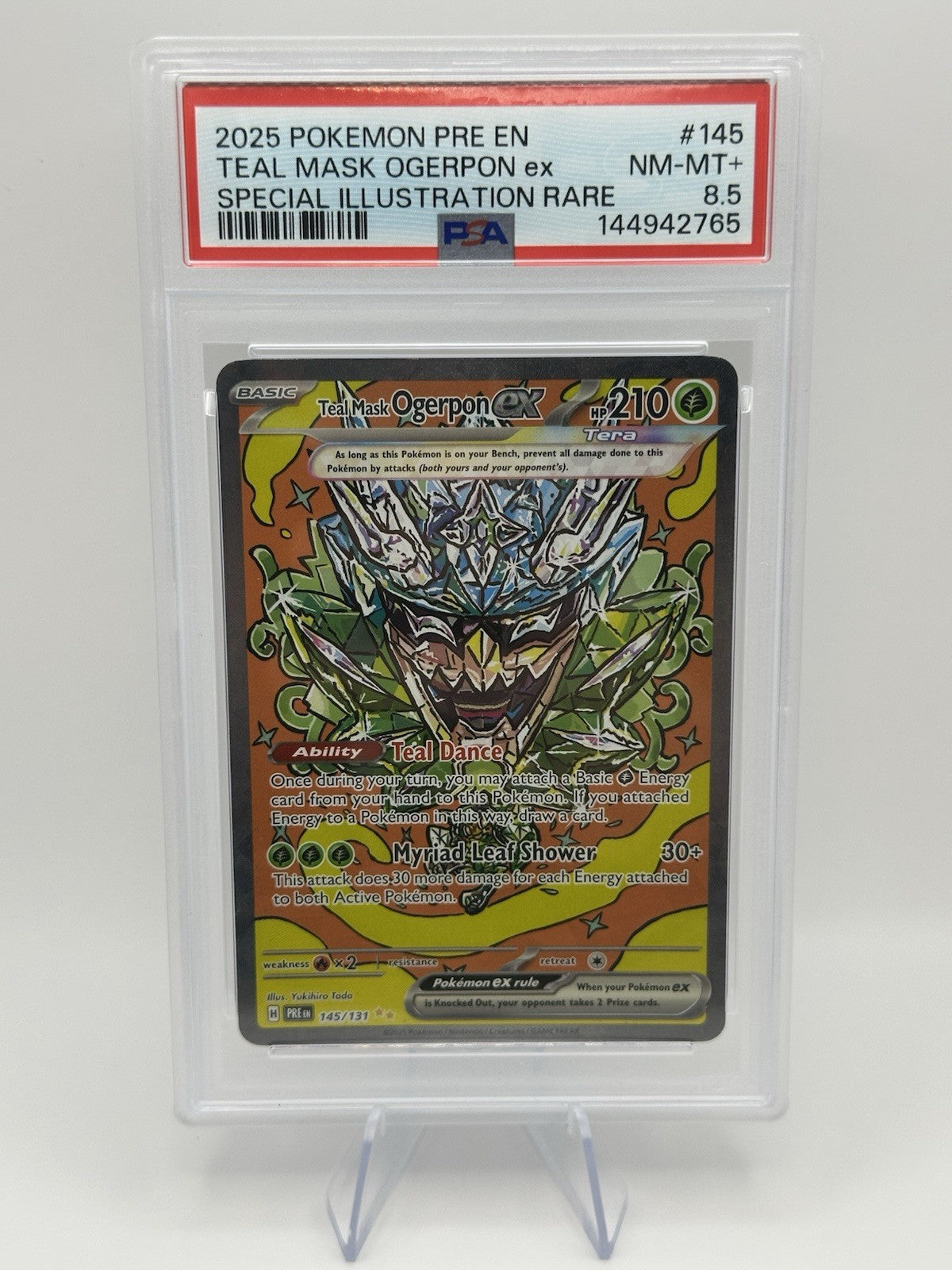 2025 Pokemon TCG PRE Teal Mask Ogerpon ex SIR PSA 8.5 #145