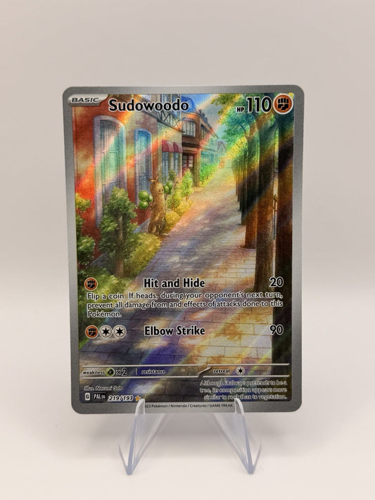 Pokemon Sudowoodo IR 219/193 Paldea Evolved Illustration Rare Near Mint