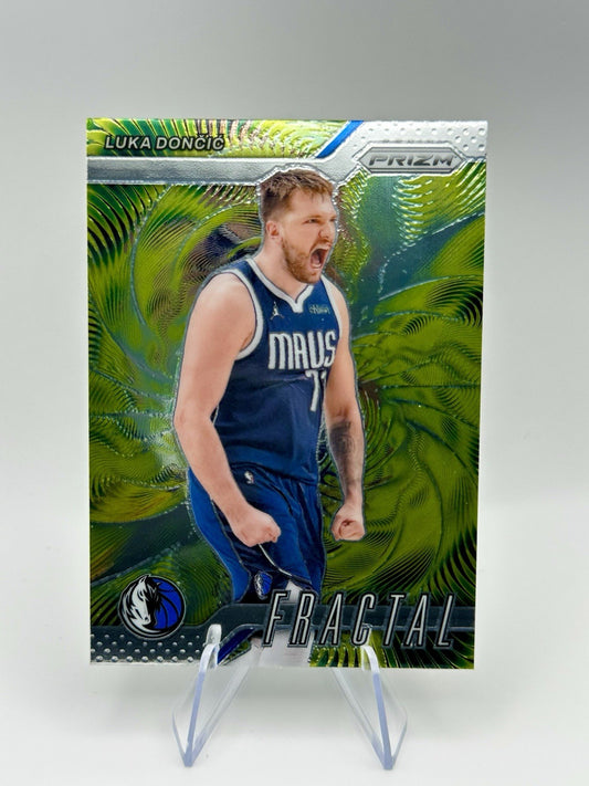 2024-25 Prizm Luka Doncic Fractal #4 - Mavericks NBA Card