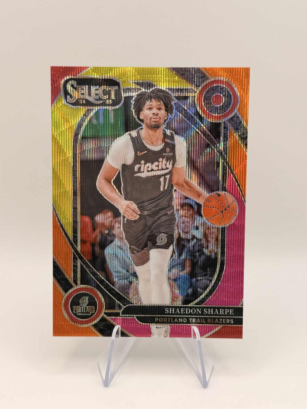 2024-25 Prizm Select Shaedon Sharpe Multi-Wave Prizm/20 Portland Trail Bla