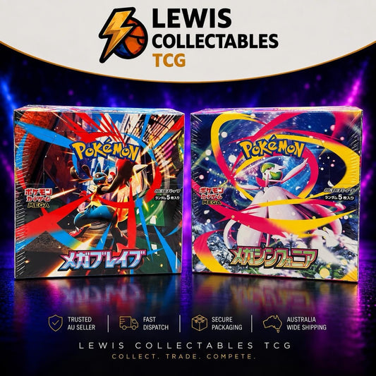 Pokemon Mega Brave & Mega Symphonia Booster Boxes Japanese Sealed w/ Shrink