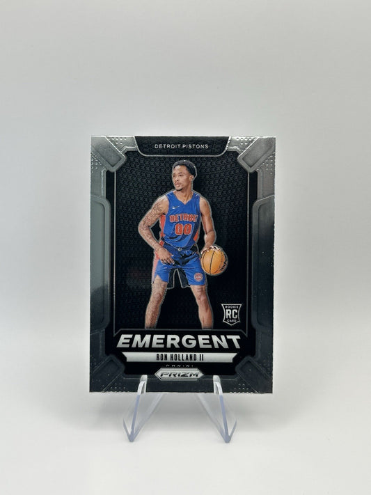 2024-25 Panini Prizm Ron Holland II RC Emergent #4 Detroit Pistons NBA Card